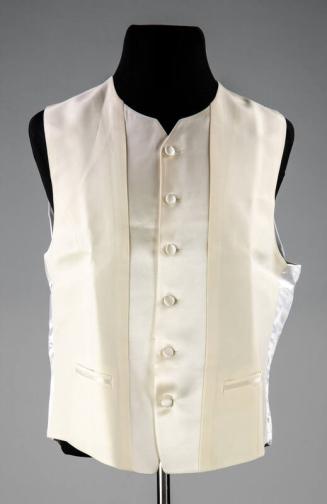 White Satin Vest