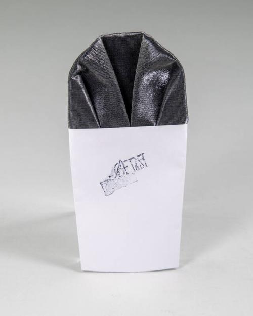 Gray Satin Pocket Square