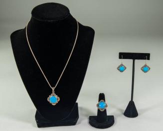 Silver and Turquoise Jewelry Set