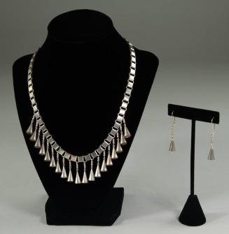 Hanging Cone Necklace and Earring Set