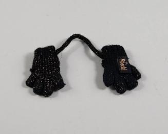 Black Knit Gloves Holiday Ornament