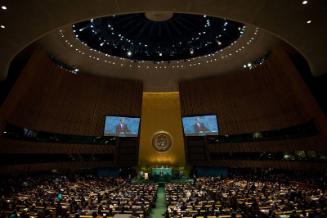 Image courtesy of the Barack Obama Presidential, President Barack Obama addresses the United Na…