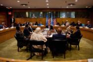 Image courtesy of the Barack Obama Presidential, President Barack Obama attends a meeting with …