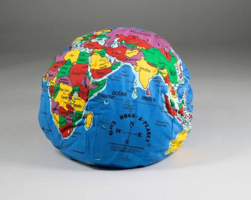 Planet Earth Stuffed Toy with French Language