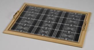 Inlaid Textile Serving Tray