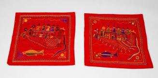 Nakshi Kantha Style Embroidered Pillow Covers