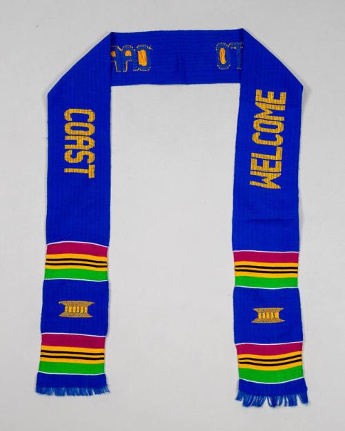 Blue Cape Coast Kente Stole