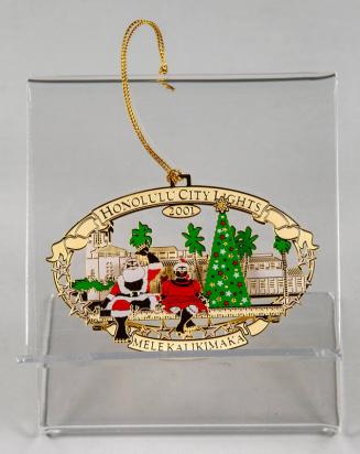 2001 Honolulu City Light Christmas Tree Ornament