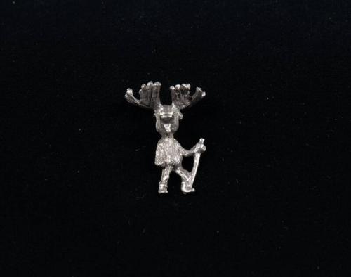 Hiking Moose Lapel Pin
