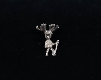 Hiking Moose Lapel Pin