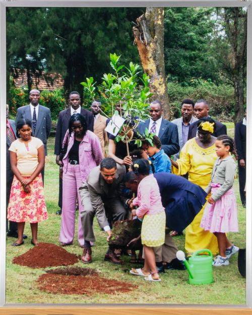 The Obama Family Planting a Tree in Kenya