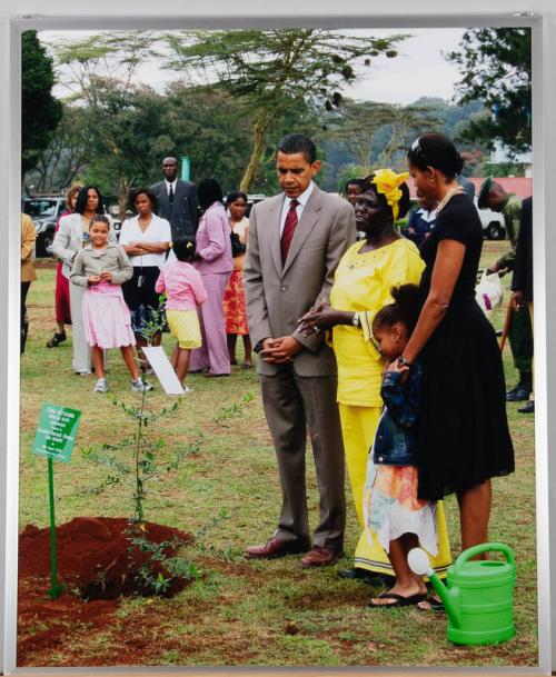 Senator Barack and Michelle Obama in Kenya