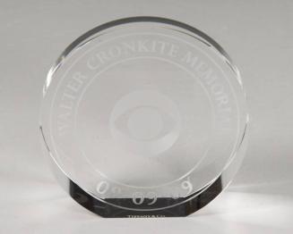 Walter Cronkite Commemorative Glass Token