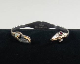 Sterling Silver Tlingit Lovebirds Bracelet