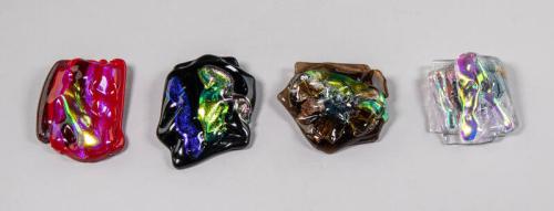 Fused Glass Brooches
