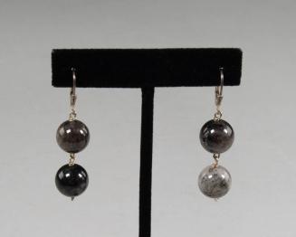 Metal and Stone Earrings