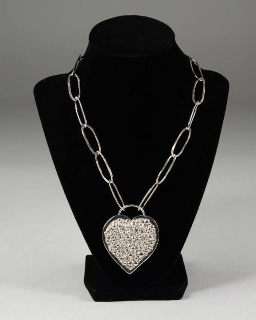 Sterling Silver Necklace with a Heart Pendant