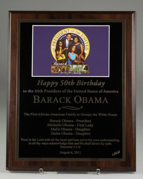 Commemorative Birthday Plaque