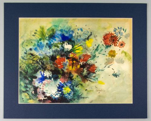 Abstract Painting of Flowers