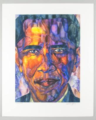 Watercolor Portrait of President Obama