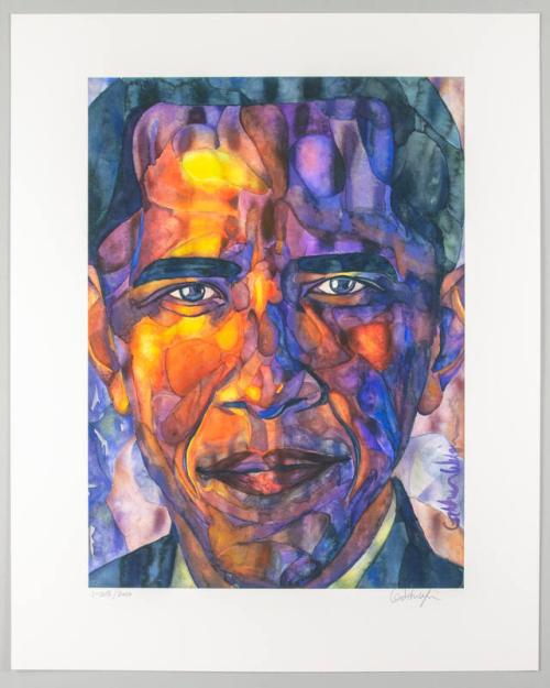 Watercolor Portrait of President Obama