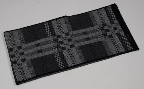 Black and Gray Cashmere Scarf