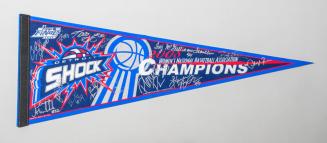 Signed Detroit Shock Pennant