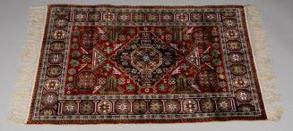 Woven Rug with Geometric Patterns