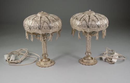 Sterling Silver Filigree Lamps