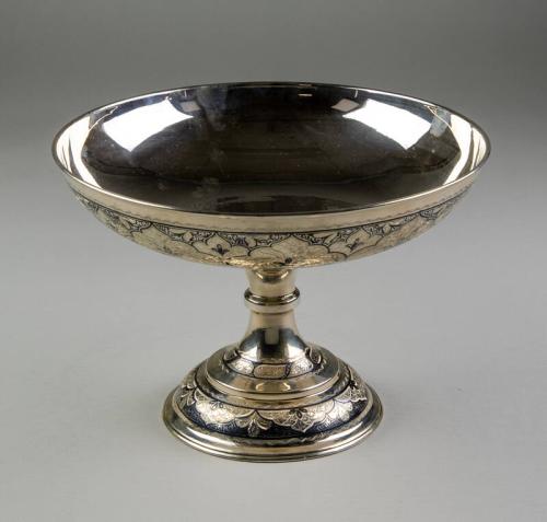 Kubachi Silver Chalice Shaped Bowl