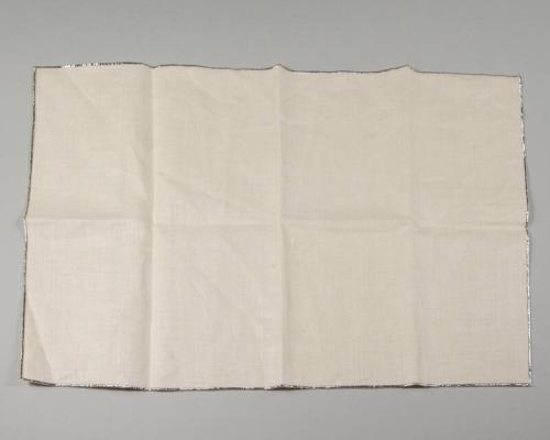 Linen Napkin with Silver Edges