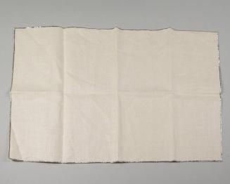 Linen Napkin with Silver Edges