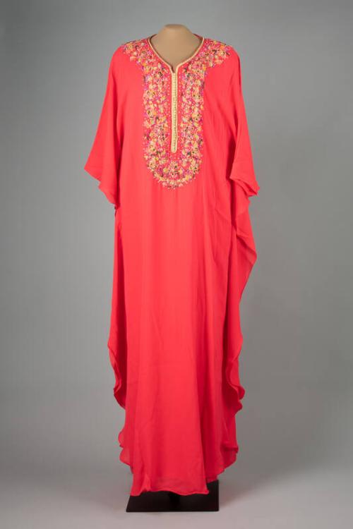 Silk Chiffon Kaftan Dress