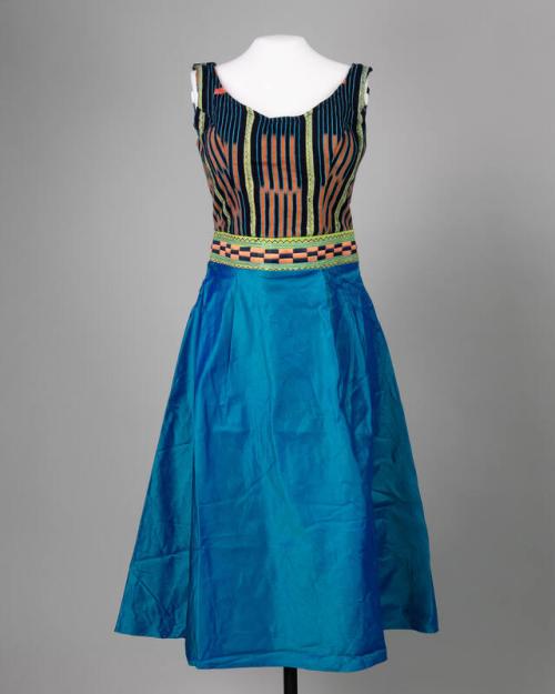 A-Line Dress with Liberian Designs