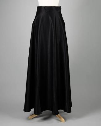 Black Circle Cut Skirt