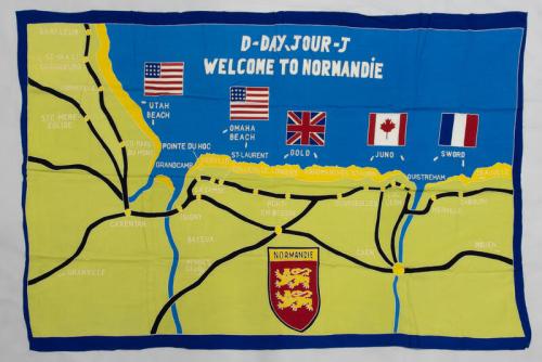 WWII D-Day Invasion Map