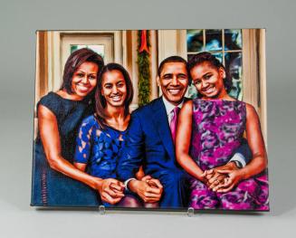 Hyper-Realistic Photo Print of the First Family's 2011 Official Portrait