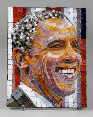 Mosaic Tile Portrait of President Obama