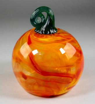 Glass Pumpkin Sculpture