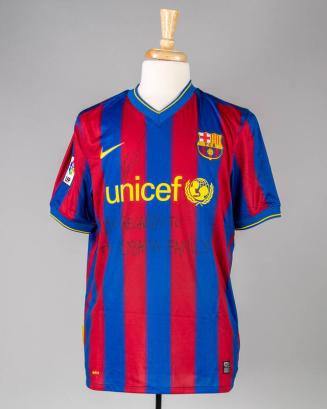 FC Barcelona Soccer Jersey Signed by Lionel Messi