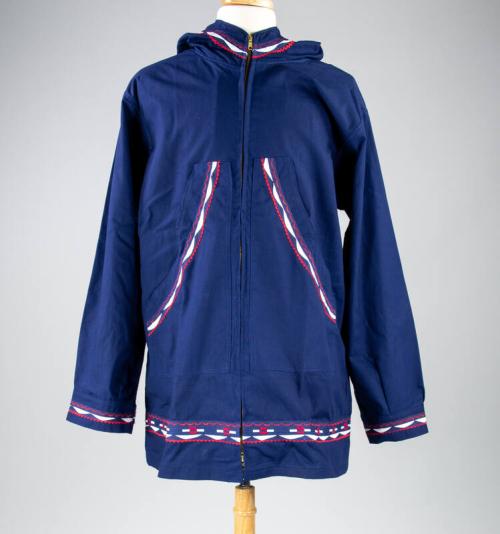 Blue Hooded Jacket