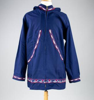 Blue Hooded Jacket