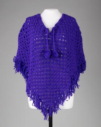 Crocheted Purple Poncho