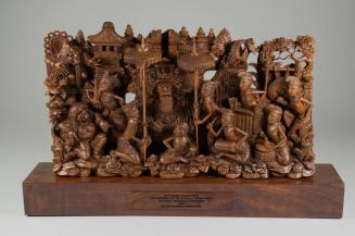 Sculpture of an Indonesian Folklore Scene