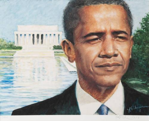 Portrait of President Barack Obama