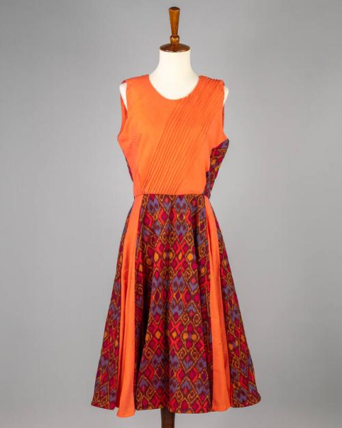 Dress With Batik Panels