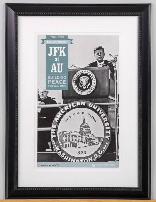 JFK at AU Commemorative Poster