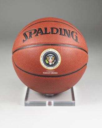 Nine Spalding Basketballs with Presidential Seal