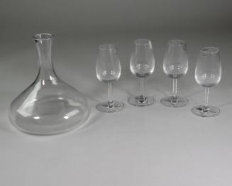 Crystal Decanter and Wine Glasses