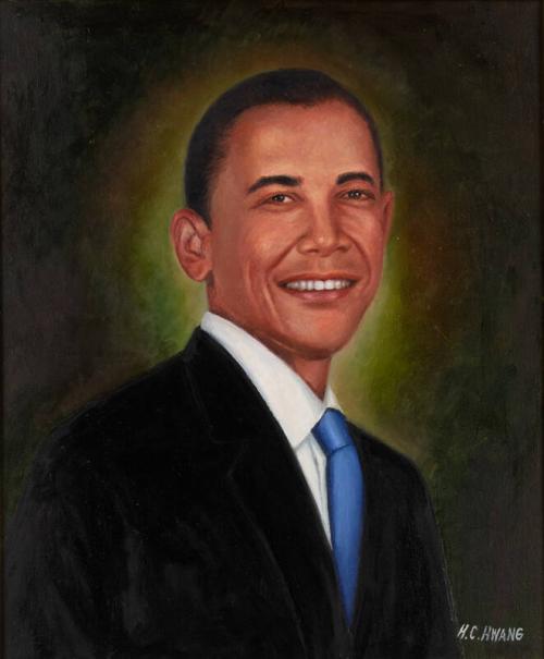 Portrait of President Barack Obama